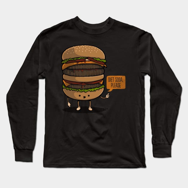 Diet Soda Long Sleeve T-Shirt by Naolito